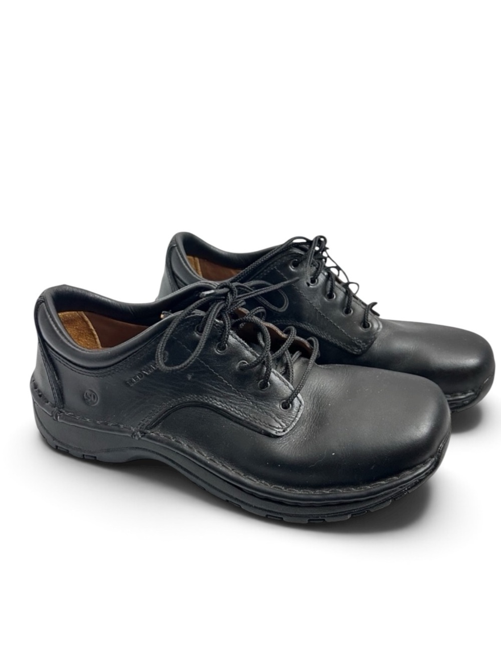 Red Wing 8703 Black Leather Safety Work Shoes Men 7.5 Women 9 Slip Resistant NEW